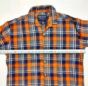 Guys Style Plaid Shirt | Chest 44