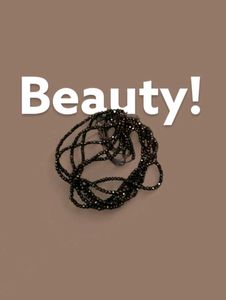 Black Beaded Necklace