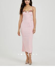 Pink Embroidered Dress