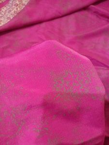 Pink Patterned Ethnic Saree