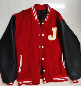 Korean Leather Varsity Jacket(Unisex)