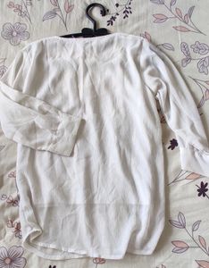 White Embroidered Top