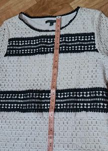Lace Trim Tunic Top