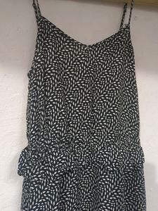 Black A-line Sleeveless Dress