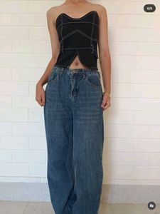 Black Strapless Corset Top