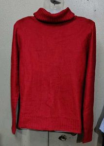 Maroon Turtleneck Sweater