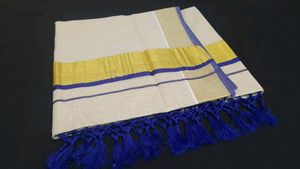 Kerala Kasavu settu saree(Only cash)