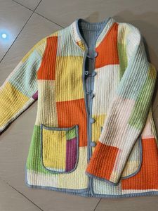 Colorful Patchwork Quilted Jacket
