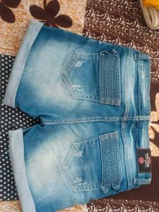 Blue Denim Shorts