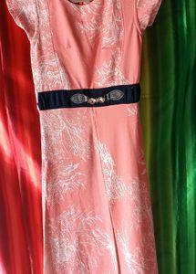 fency kurti with middle cut