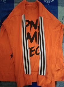 Apna Time Aayega Orange Full Sleeve T-shirt