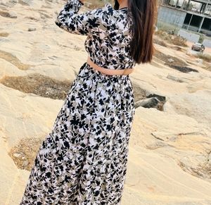 Women Floral V-neck Dress