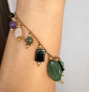 Gemstone Charm Bracelet