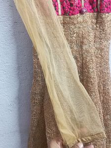 Golden Heavy Work Gown