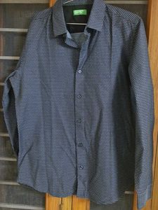 Benetton Blue Patterned Shirt