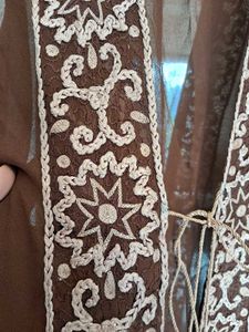 Gorgeous Georgette Ethnic Shrug Kashmiri Thread