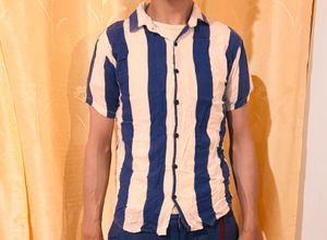 Striped Button-Down Shirt
