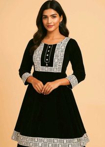 Kurti With2earings Hairstyle Clip