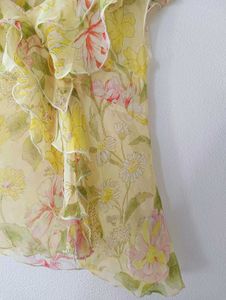 Floral Ruffle Top