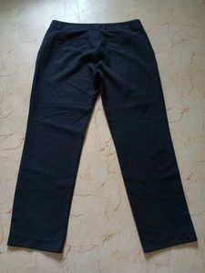 Navy Blue Casual Pants For Women