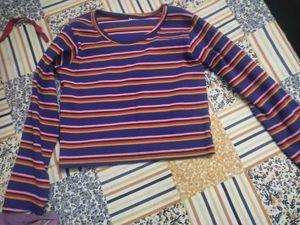 Striped Long Sleeve Top