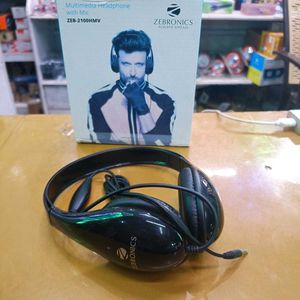 NEW ZEBRONICS 21HMV HEADPHONE