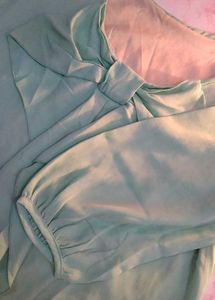 Mint Green Bow Top✨️plus Size