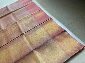 💜Pink &amp; Gold Shimmer Saree💜