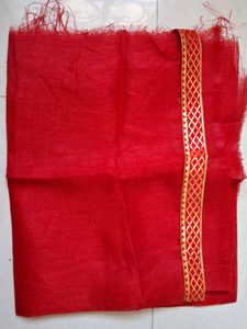 Orange Bandhani Saree