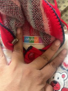 Unisex Sweater With Hud For Baby