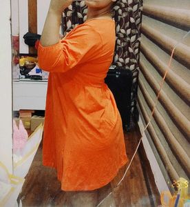 Mango - orange dress