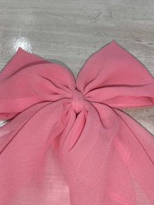 Pink Scrunchie With Long Tail