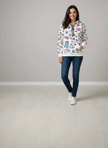 Fun Graphic Print Hoodie