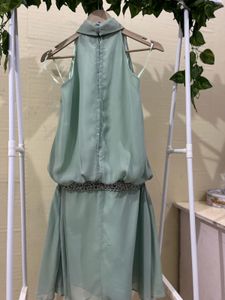 Mint Green Halter Dress