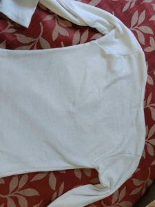 White Long Sleeve Top