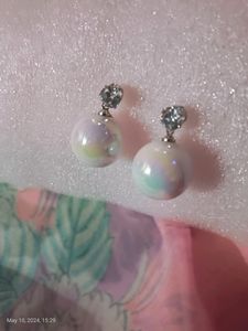 White Purl Rainbow With Diomond