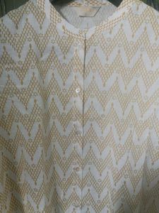 Patterned Button-Up Shirt