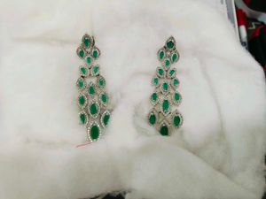 Elegant Emerald Drop Earrings