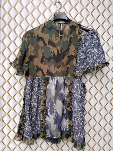New With Tag Ruffled Korean Top