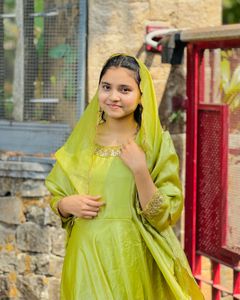 Green Anarkali Dress