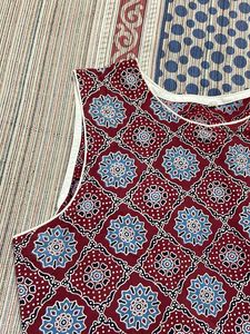 Printed Kurti with White Pants