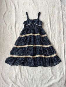 Beach Style Wavy Laced Dress