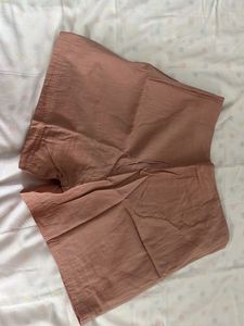 Pink Pure Cotton Solid Regular Fit Shorts