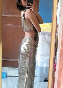 Metallic Bodycon Dress