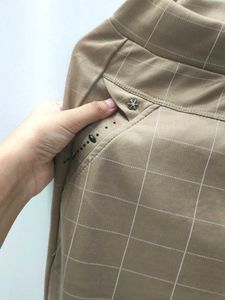 Beige Plaid Pants Like New.