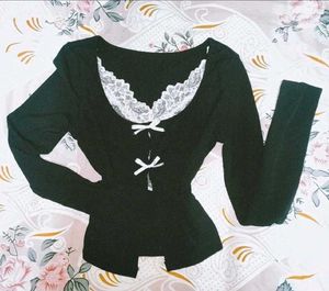 CUTE BLACK FULL SLEEVE TOP