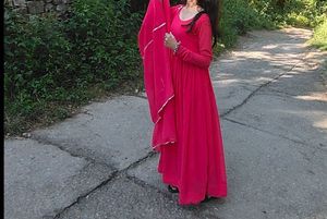 Elegant Pink Anarkali Suit