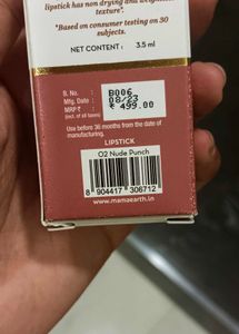 mama Earth lipstick unused new