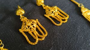 Covering Necklace and Earrings Set