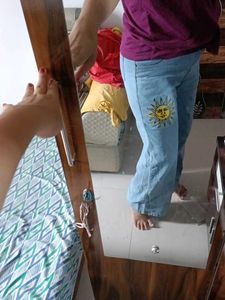 High Raise Straight Jeans